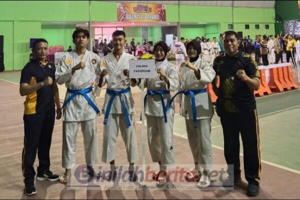 Tim Beladiri Polres Pasuruan Ikuti Kejuaraan Beladiri Polri se-Jawa Timur di Polda Jatim