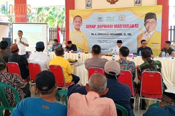 Serap Aspirasi Warga Blandongan, Misbakhun Kawal Bantuan Rp400 Juta untuk Penguatan Tanggul Sungai Petung